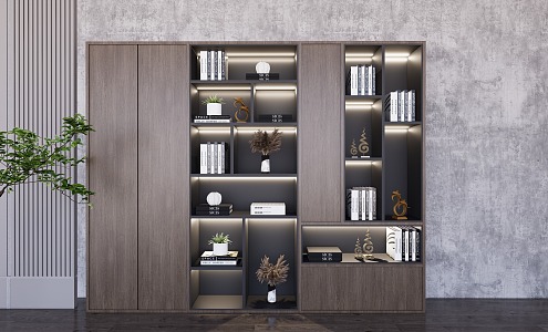 Modern Bookcase SU 3d model