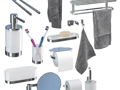 Modern toiletries 3d model