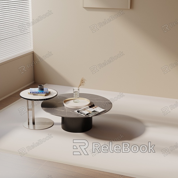 Modern coffee table model