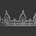 Modern Crown Crown Crown Crown Crown Home Ornaments 3d model