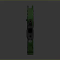 Futuristic Green Sci Fi Weapon With Streamlined Body And Ergonomic Grip