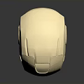 Shiny Gold Iron Man Helmet With Metallic Finish Detailed Design And Sleek Surface