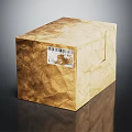 Modern box logistics box express box 3d model