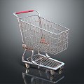 Shopping Cart Trolley Supermarket Shopping Cart Supermarket Trolley Supermarket Trolley Supermarket Trolley Supermarket 3d model