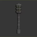 Sci-fi Hammer Sci-fi Stick Mace Sci-fi Weapon Ancient Weapon Hammer Cold Weapon Medieval Item 3d model