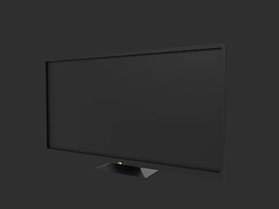 Simple Low Polygon LED TV 3d model Simple Low Polygon LED TV 3d model