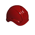 Shiny Red Safety Helmet With Durable Shell For Construction Worksite Safety 3d model