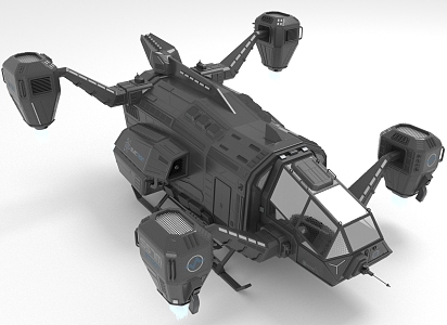 Modern Transport Sci-Fi Transport 3d model