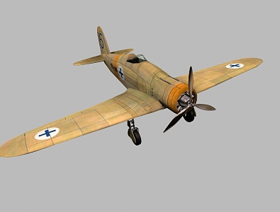 modern aircraft 3d model