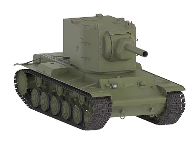KV2 Tank Soviet Tank Medium Tank World War II Tank 3d model