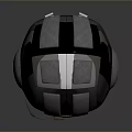 Modern Tactical Protective Helmet With Visor Earmuffs And Adjustable Chin Strap 3d model