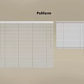 Blinds With White Horizontal Slats By Poliform For Modern Interior Design 3d model