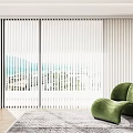 Modern Curtains 3d model