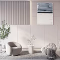Modern Casual Sofa Combination Single Sofa 3d model