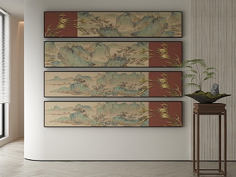 New Chinese Decorative Painting 3d model