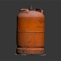 Orange LPG Gas Cylinder With Handles Portable Design For Household Use