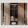 Modern Wardrobe Open Wardrobe Glass Wardrobe 3d model