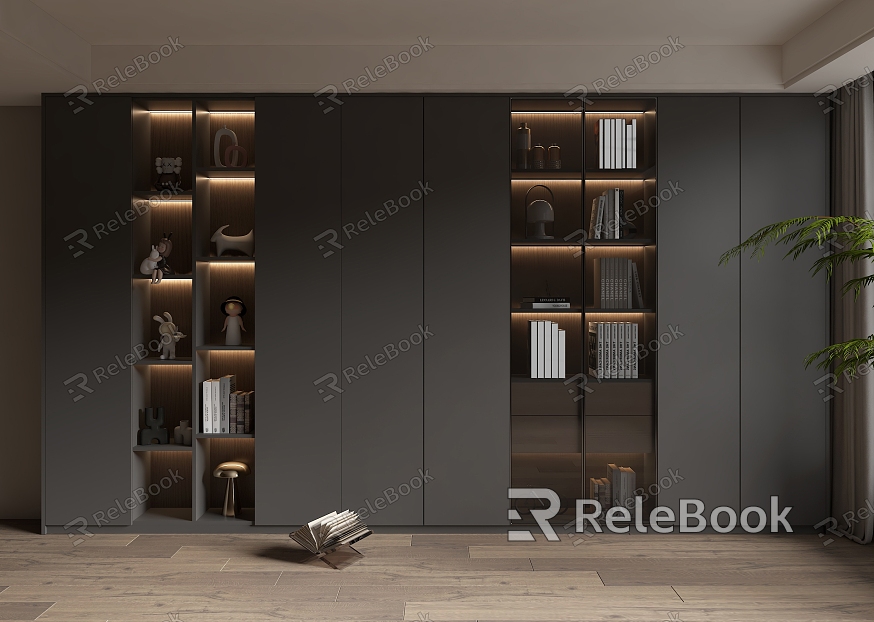 Light Luxury Home Bookcase model