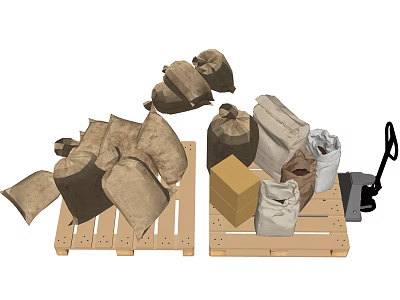 Modern Sack 3d model Modern Sack 3d model