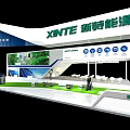 XINTE New Energy Exhibition Booth With Modern Design And Display Screens