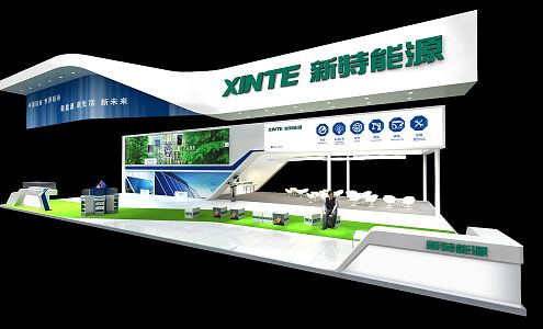 Modern Exhibition Booth Exhibition Hall 3d model