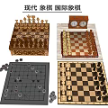 modern chess 3d model