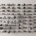 Diverse Hardware Tools Collection Including Nuts Bolts And Fasteners For Home Projects 3d model