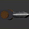 Axe Weapon 3D Model Design With Wooden Handle And Metal Head