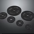 Durable Barbell Plates With Various Weight Sizes For Fitness Training Equipment