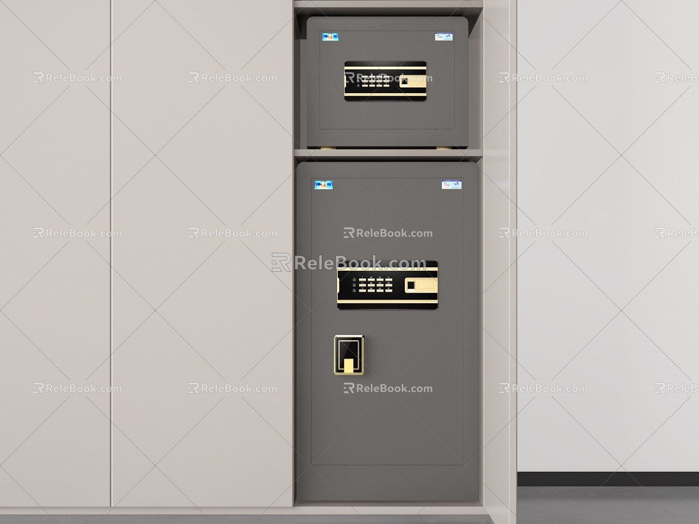 Modern Safety Deposit Box Safe Locker 3d model