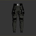 Jeans Straight Pants Khakis Bloomers Wide Leg Pants Flare Pants Pencil Pants Cargo Pants 3d model