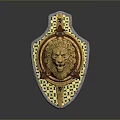 Medieval Shield Ancient Shield Defensive Weapon Ancient Shield Iron Shield Protective Shield Wooden Shield 3d model