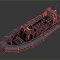 Inflatable Water Transport Vessel With Multiple Seats And Metal Frame Design