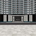 new chinese style gate 3d model