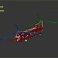 Military Combat Helicopter With Twin Rotor Design And Advanced Weapon Systems