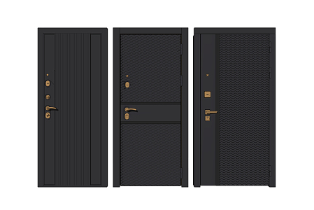 Modern security door 3d model