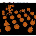 Orange Halloween Decorations With Various Jack o Lanterns And Spooky Shapes