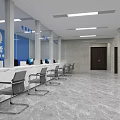 Modern Jiawang District Second Detention Center Reception Hall Interior With Counter And Chairs