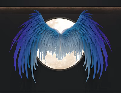 Wings Wall Decoration Wings 3d model