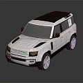 Modern White SUV with Dark Roof Green Front Accent Silver Wheels and Sleek Design