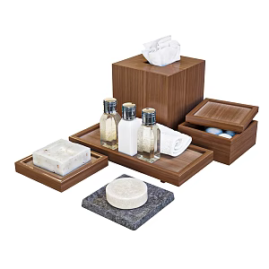 Modern Toiletries Supplies 3d model