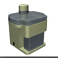 Yellow Daily Electrical Appliance With Transparent Lid Transparent Container And Cylindrical Top For Household Use
