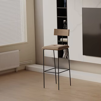 Modern Bar Chair 3d model