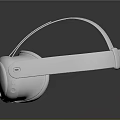 White Commercial VR Headset Equipment With Ergonomic Design And Adjustable Straps