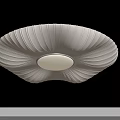 Modern Ceiling Light With Unique Pleated Flower Shaped Design And Soft Glow 3d model