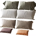 Soft Decorative Throw Pillows in Various Neutral Tones for Home Sofa Decor