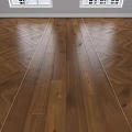 Wooden Flooring Construction Featuring Herringbone And Straight Plank Patterns With Natural Grain 3d model