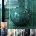 Decorative Green Spherical Wall Decor For Modern Walls With Various Color Options