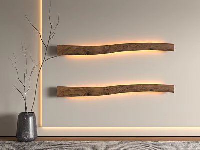Silent wall lamp-Silent wind wall lamp 3d model