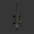 Fierce Mythical Monster Character 3D Model With Scaly Skin Horns And Sharp Claws